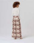 Pantaloni ampi con stampa cachemire Crudo - cod. 556BUPA516_02 - SURKANA