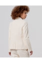 Blazer in velluto con fodera stampata Crudo - cod. 556TASS326_02 - SURKANA