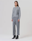 Cardigan bomber in maglia con paillettes Light grey - cod. 556XILE332_79 - SURKANA