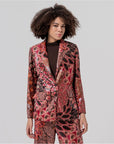 Blazer con paillettes e stampa floreale Multicolor - cod. 566SALI326_95 - SURKANA