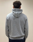 INTHEBOX FELPA CON CAPPUCCIO MR BOX NEW YORK - GRIGIO MELANGE - Marcello Fontana Shop