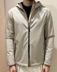 SUNS Giubbotto Uomo Flaminio Micro con cappuccio - BEIGE
