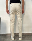 Entre Amis Pantalone tk america Capri - Antique White - Marcello Fontana Shop