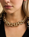 COLLANA CATENA 3D GIROCOLLO ORO - NALI'