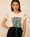 MEISIE T-SHIRT IN COTONE LA DOLCE VITA - COD.M99T03IVY