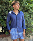 KQ BOXER MARE MOD. DINAMIC CORALLO AZZURRO - Marcello Fontana Shop
