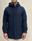 HESKIMO Giubbotto tecnico foderato in lana - Navy - Marcello Fontana Shop