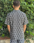 KQ CAMICIA ATLANTIC FANTASIA BIANCO/NERO - Marcello Fontana Shop