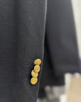 MANUEL RITZ GIACCA MONOPETTO IN MISTO LANA CON CAPPUCCIO RIMOVIBILE - Marcello Fontana Shop