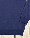 Privati Firenze Girocollo misto Cashmere - Navy - Marcello Fontana Shop