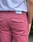 VANDOM PANTALONE GABRIEL IN COTONE - MAGENTA - Marcello Fontana Shop