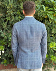 GIACCA MONOPETTO TESSUTO VITALE BARBERIS - QUADRI BU - Marcello Fontana Shop