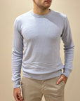 Girocollo in Misto Cashmere Celeste - Privati Firenze