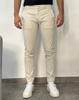 Entre Amis Pantalone tk america Capri - Antique White - Marcello Fontana Shop
