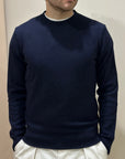 Girocollo 100% Cashmere navy - Privati Firenze