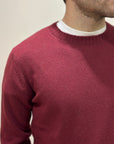 Girocollo 100% Cashmere bordeaux - Privati Firenze