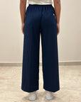 FW25 TELERIA ZED PANTALONE NAMI BLU - Marcello Fontana Shop