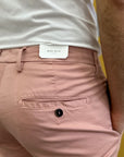 BRO SHIP PANTALONE TASCA AMERICA CON PENCE CAPRI - ROSA - Marcello Fontana Shop