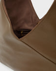 BORSA TISHA MARRONE A SPALLA MANICO METALLO - NALI' - Marcello Fontana Shop