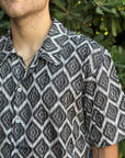 KQ CAMICIA ATLANTIC FANTASIA BIANCO/NERO - Marcello Fontana Shop
