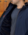 Giubbotto AURELIO Long Velour - Dark blue - SUNS