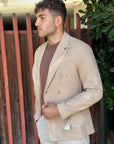BOB GIACCA DOPPIOPETTO RASCHEL PROCESS - BEIGE - Marcello Fontana Shop