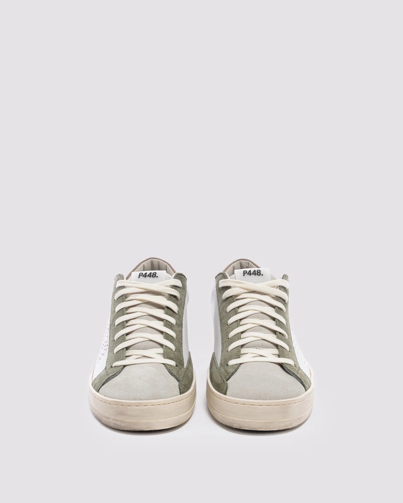 P448 John BEAV White/Khaki - Marcello Fontana Shop