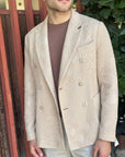 BOB GIACCA DOPPIOPETTO RASCHEL PROCESS - BEIGE - Marcello Fontana Shop
