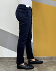 ENTRE AMIS PANTALONE TASCA AMERICA CORTO - BLU NAVY - Marcello Fontana Shop