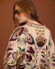 Cardigan jacquard a fantasia floreale cod. WM16K40MNE - Meisie