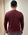 GIROCOLLO LANA MERINOS FROSTED BORDEAUX - PRIVATI FIRENZE