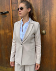 GIACCA MONOPETTO BEIGE - COD. 95665 - SAIPH
