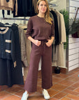 QUOTA 26 SET COORDINATO IN MAGLIA BURGUNDY - H2O