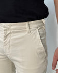 Entre Amis Pantalone tk america Capri - Antique White - Marcello Fontana Shop
