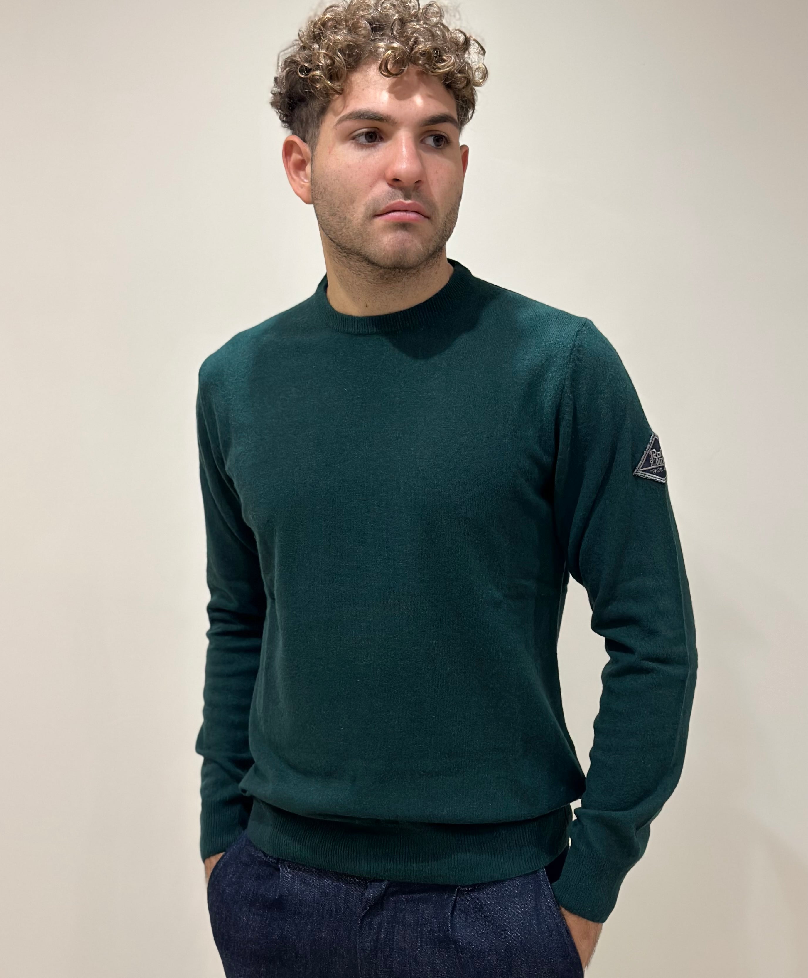 FW25 ROY ROGER'S MAGLIONE GIROCOLLO IN LANA E CASHMERE FINEZZA 12 BOTTLE - Marcello Fontana Shop