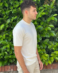 GIROCOLLO IN COTONE CREPE BIANCO - Marcello Fontana Shop