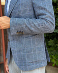 GIACCA MONOPETTO TESSUTO VITALE BARBERIS - QUADRI BU - Marcello Fontana Shop