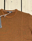 Privati Firenze Girocollo in lana rasata - Cognac - Marcello Fontana Shop