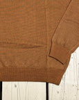Privati Firenze Girocollo in lana rasata - Cognac - Marcello Fontana Shop