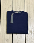 Privati Firenze Girocollo misto Cashmere - Navy - Marcello Fontana Shop