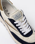 SS26 ATHLETA NYLON IVORY-BLUE - D.A.T.E. SNEAKERS