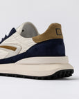 SS26 ATHLETA NYLON IVORY-BLUE - D.A.T.E. SNEAKERS