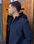 Giubbotto AURELIO Long Velour - Dark blue - SUNS