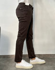 Entre Amis Pantalone tk america Capri - Dark Brown - Marcello Fontana Shop