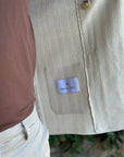Manuel Ritz giacca maglia doppiopetto resca in cotone bianco - Marcello Fontana Shop