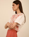 MEISIE T-SHIRT IN DOPPIO TESSUTO - COD.M02T31HBS