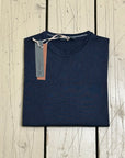 Privati Firenze Girocollo in lana rasata - Navy - Marcello Fontana Shop