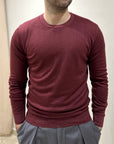 GIROCOLLO LANA MERINOS FROSTED BORDEAUX - PRIVATI FIRENZE