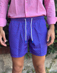 KQ BOXER MARE MOD. ESSENTIAL MICRO FANTASIA BLU/FUXIA - Marcello Fontana Shop