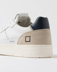 COURT 2.0 BASIC WHITE-BLUE - D.A.T.E. SNEAKERS